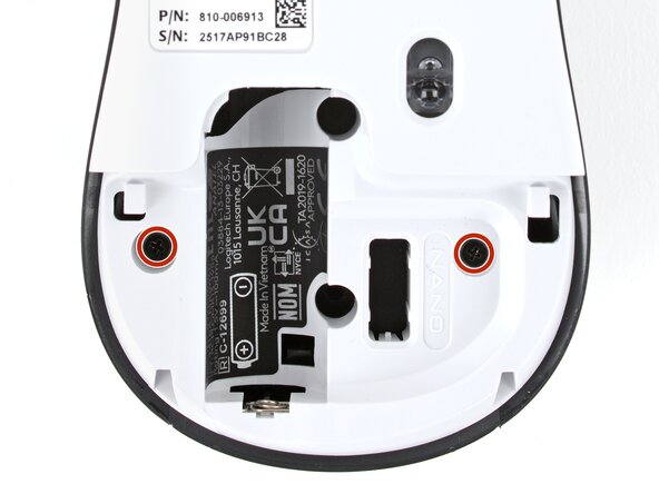 How to Open Your Logitech M310 Wireless Mouse, Remove the case screws: crwdns2935265:04crwdnd2935265:02crwdnd2935265:03crwdne2935265:0