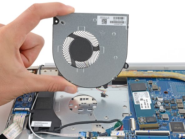 HP 15-dw Fan Replacement, Remove the fan: crwdns2935265:021crwdnd2935265:03crwdnd2935265:03crwdne2935265:0
