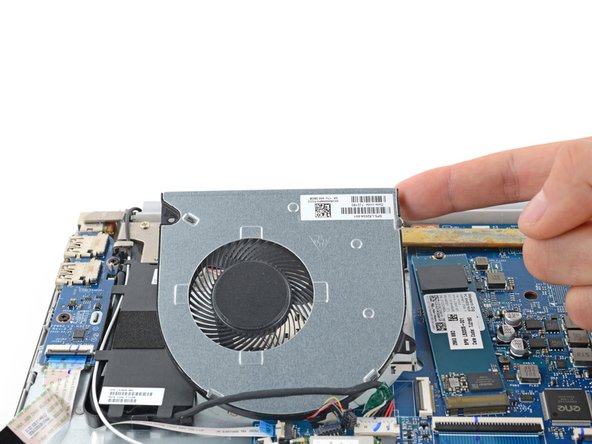 HP 15-dw Fan Replacement, Remove the fan: crwdns2935265:021crwdnd2935265:02crwdnd2935265:03crwdne2935265:0