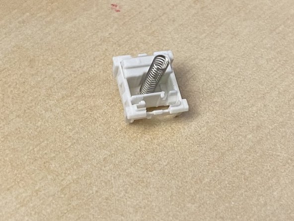 Kailh Silent Brown Switch Lubrication, Put spring onto base: crwdns2935265:07crwdnd2935265:02crwdnd2935265:02crwdne2935265:0