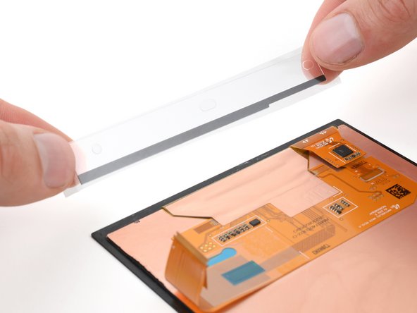 How to Apply Screen Adhesive in your Steam Deck OLED, Orient the adhesives: crwdns2935265:03crwdnd2935265:03crwdnd2935265:03crwdne2935265:0