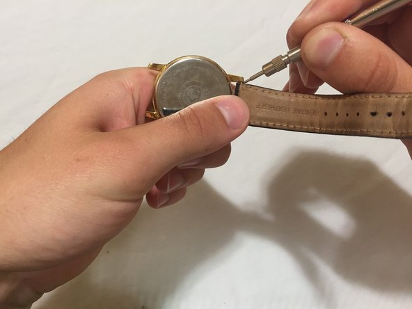 Remember, always work from the back of the watch to prevent visible scratches.