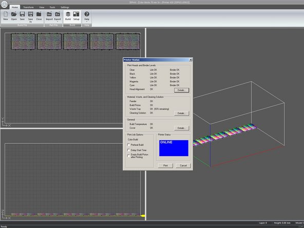 ZPrinter 650 Mainboard Replacement, Test Printer for Networked Functionality: crwdns2935265:012crwdnd2935265:03crwdnd2935265:03crwdne2935265:0
