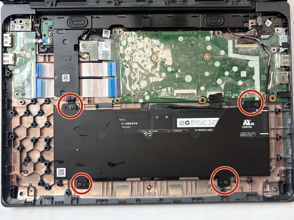 HP Chromebook 14 G6 Touchpad Replacement, Battery: step 4, image 1 of 2