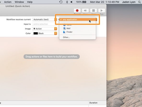 How to Create a Shortcut for System Appearance, Adjust Command: crwdns2935265:06crwdnd2935265:02crwdnd2935265:02crwdne2935265:0