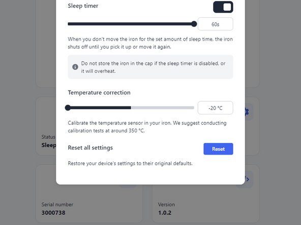 How to Use the FixHub Web Console, Offset temperature based on external calibration: crwdns2935265:010crwdnd2935265:02crwdnd2935265:03crwdne2935265:0