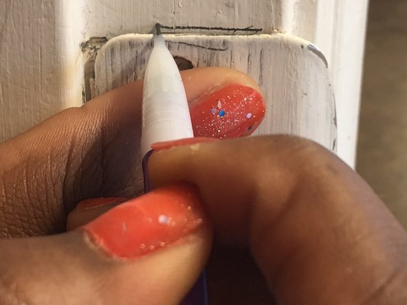 How to fix a Bathroom Door that Will Not Latch: step 7, image 1 of 2