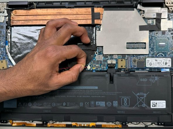 Dell XPS 15 9575 CMOS Battery Replacement, CMOS battery: crwdns2935265:012crwdnd2935265:02crwdnd2935265:03crwdne2935265:0