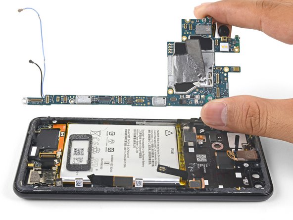 Google Pixel 3 Motherboard Replacement, Remove the motherboard: step 40, image 3 of 3