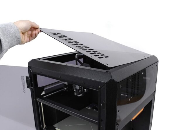 Prusa CORE One Nozzle Replacement, Removing the Top Cover: crwdns2935265:03crwdnd2935265:03crwdnd2935265:03crwdne2935265:0