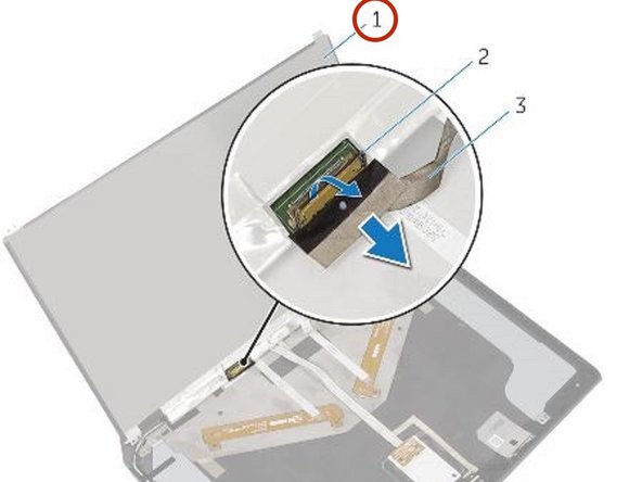 Dell Alienware 13 Display Back-Cover Replacement, Securing the Cable: crwdns2935265:082crwdnd2935265:02crwdnd2935265:03crwdne2935265:0