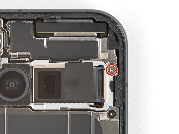 Google Pixel 10 Front Camera Replacement, Remove the bracket screw: step 16, image 1 of 2