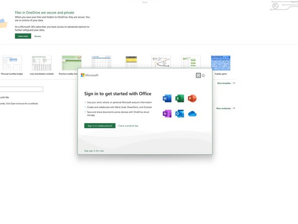 Comment utiliser une clé de produit pour obtenir une licence Microsoft Office, Cliquez sur J'ai une clé de produit: étape 5, image 1 de 2