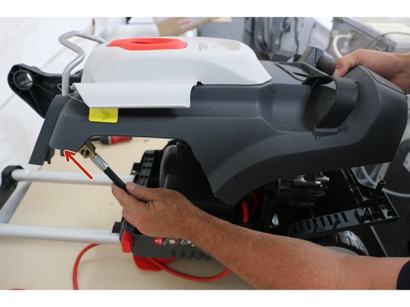 Sterwins HC 150 bar cleaner pump replacement, Install the front panel: step 17, image 2 of 3