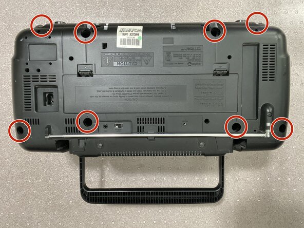 How to Replace the CD Drive Ribbon Cable in a Sanyo MCH-900F: step 3, image 1 of 3