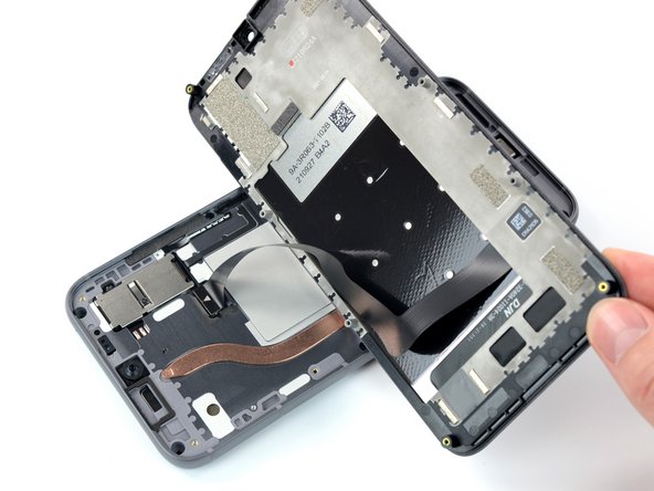 Fairphone 4 Screen Replacement, Flip the screen over: crwdns2935265:011crwdnd2935265:03crwdnd2935265:03crwdne2935265:0