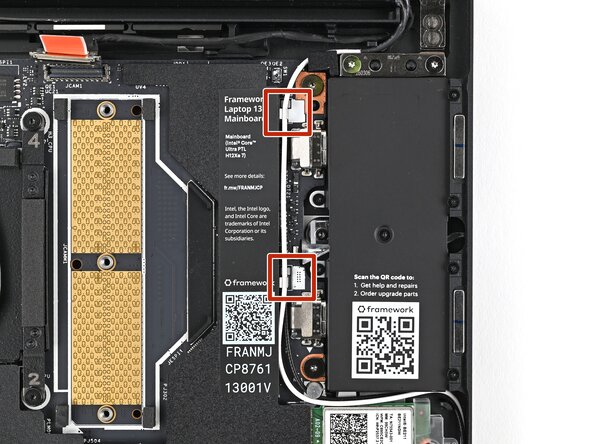 Framework Laptop 13 Pro Mainboard Replacement, Reroute the Antenna Cables: step 34, image 1 of 3