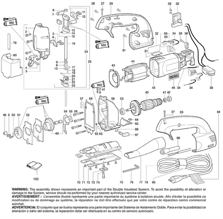 Schematisch diagram voor Jigsaw