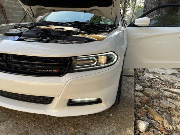 2015 Dodge Charger SXT Headlight Replacement: step 10, image 2 of 2
