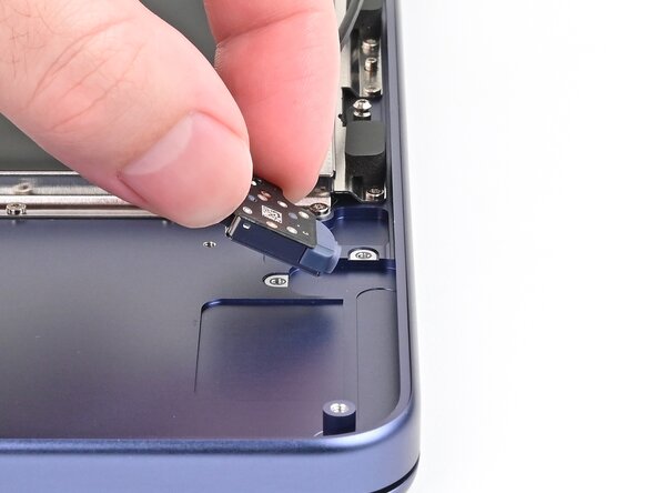 MacBook Neo Headphone Jack Replacement, Remove the headphone jack: step 15, image 3 of 3