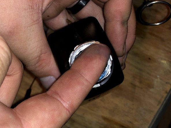 The 2-Cycle Oil will more easily allow the fuel line to move through the hole in the gas tank.