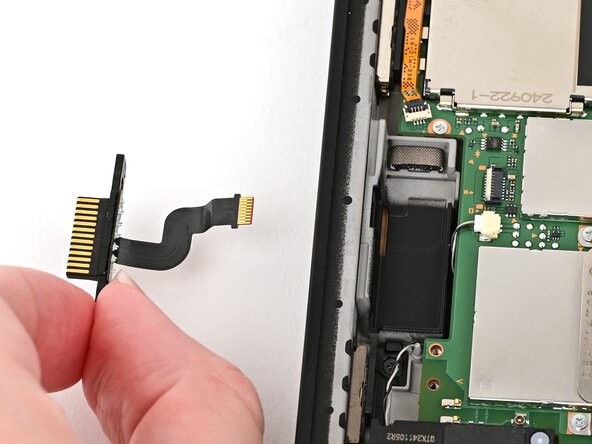 Nintendo Switch 2 Right Joy-Con 2 Connector Replacement, Install the right Joy‑Con 2 connector cable: crwdns2935265:042crwdnd2935265:01crwdnd2935265:03crwdne2935265:0
