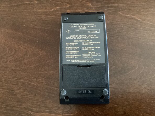 Texas Instruments TI-1200 Teardown: crwdns2935265:02crwdnd2935265:01crwdnd2935265:03crwdne2935265:0