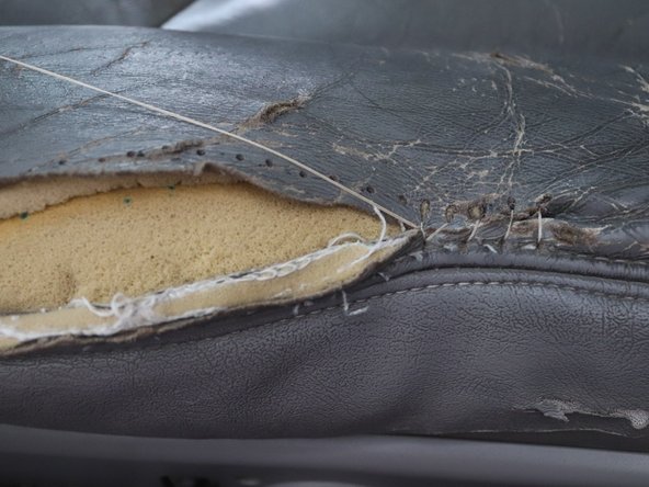 How to Repair a Leather Car Seat Rip With Needle and Thread: step 7, image 3 of 3