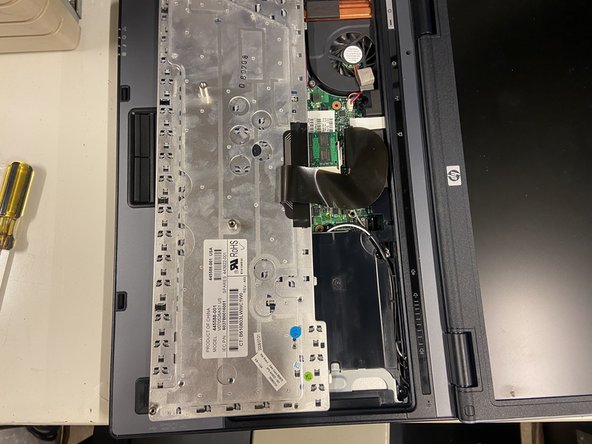 HP Compaq 6510b CPU Replacement, Keyboard: step 4, image 3 of 3