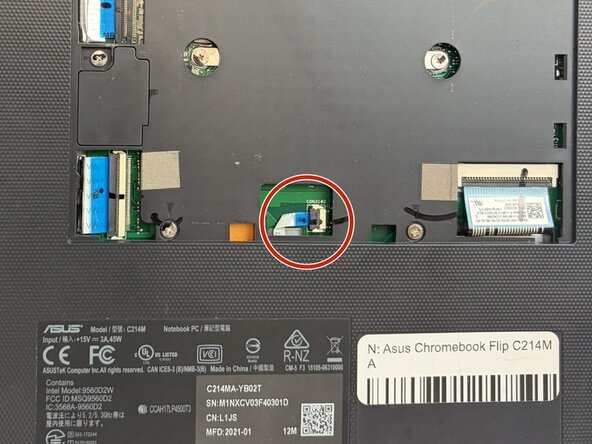 Asus Chromebook Flip C214MA Display Assembly Replacement: step 18, image 1 of 2