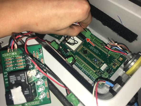 Autosampler Node Teardown, Disconnect Relay: step 3, image 3 of 3