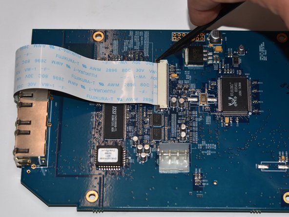 SONOS ZP100 Netzwerkkarte tauschen, Flachbandkabel von der Netzwerkkarte lösen: crwdns2935265:021crwdnd2935265:02crwdnd2935265:03crwdne2935265:0