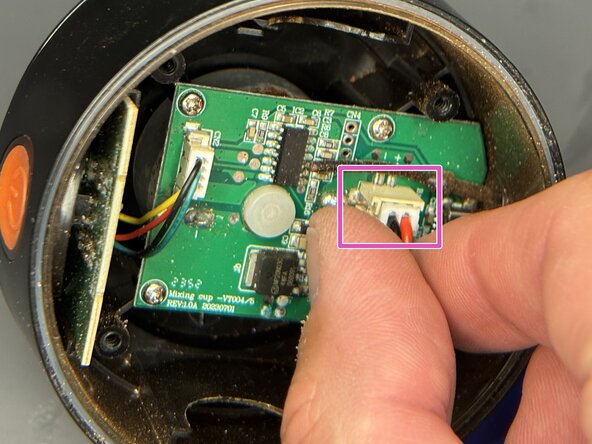 Disassembling VoltrX Shaker Bottle Charging port, Remove the battery: step 4, image 2 of 2