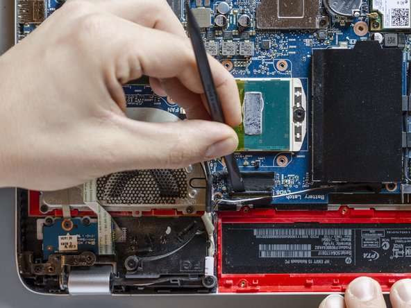 Upgrade the display panel and replace the display cable, Open the ZIF connector that secures the display cable: stap 0, afbeelding 2 van 3