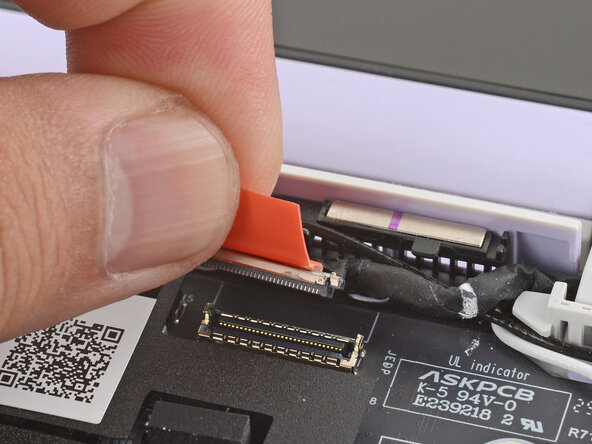 Framework Laptop 12 Mainboard Replacement, Disconnect the display cable: 26 단계, 이미지 2개 중 2개
