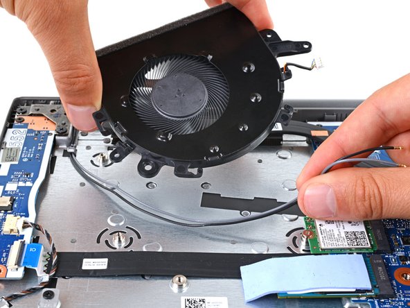 Lenovo IdeaPad 3-15IIL05 Fan Replacement, Remove the fan: crwdns2935265:014crwdnd2935265:03crwdnd2935265:03crwdne2935265:0