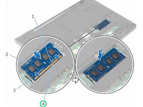 Dell Inspiron 15 3559 Memory Module Replacement, Align the Notch: stap 0, afbeelding 2 van 2