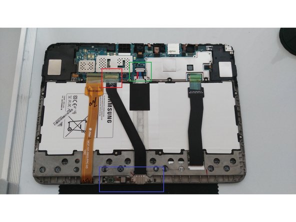 Samsung Galaxy Tab 3 10.1 Charger Port Replacement: 步骤 2 中的图像 1，2