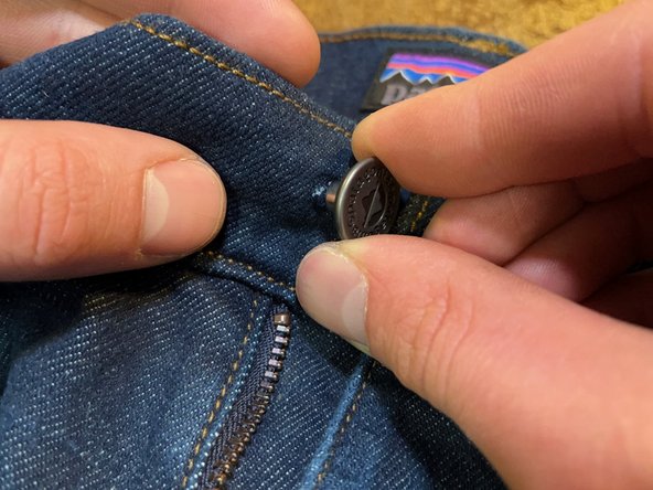 Jeans Button Replacement, Place the button: crwdns2935265:03crwdnd2935265:03crwdnd2935265:03crwdne2935265:0
