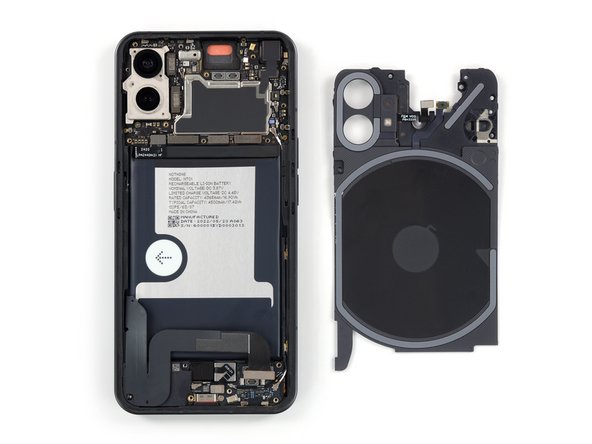 Nothing Phone (1) Screen Replacement, Remove the LED glyph assembly: crwdns2935265:037crwdnd2935265:03crwdnd2935265:03crwdne2935265:0