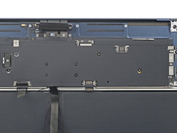 MacBook Air 15" 2023 Battery Replacement, Remove the connector covers: crwdns2935265:034crwdnd2935265:03crwdnd2935265:03crwdne2935265:0
