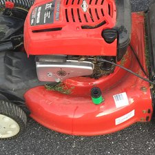 Troy bilt mower discount smoking