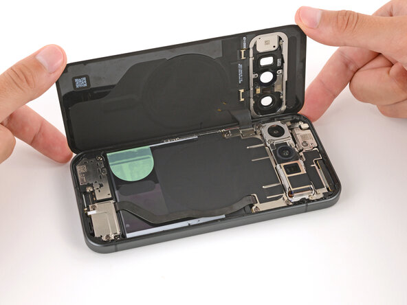 Google Pixel 10 Vibration Motor Replacement, Install the back glass: 53 단계, 이미지 3개 중 1개