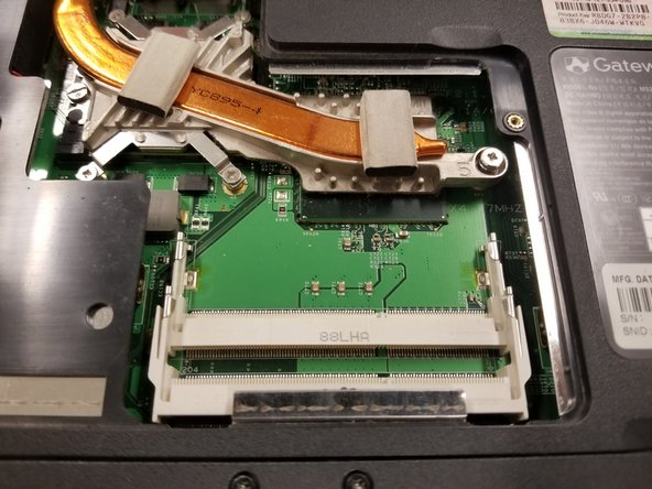 Gateway P-7805u RAM Replacement: step 4, image 2 of 2