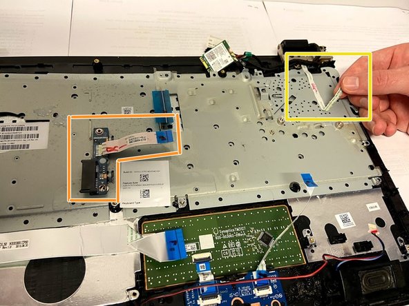 HP 15-ay114cy Keyboard Replacement, Remove the Circuit: crwdns2935265:016crwdnd2935265:03crwdnd2935265:03crwdne2935265:0