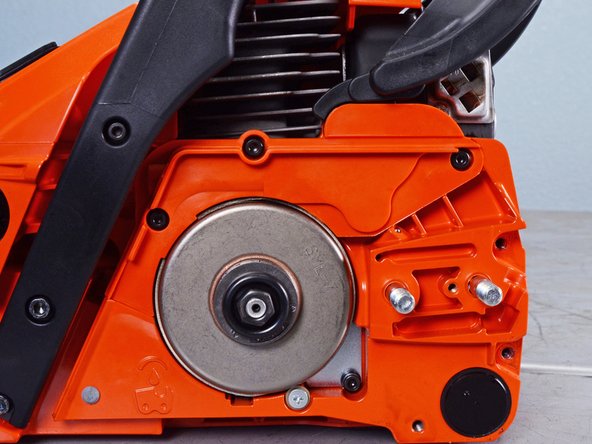 Echo Chain Saw CS4910 2020 Oiler System Replacement, Unfasten the brake cover: crwdns2935265:014crwdnd2935265:02crwdnd2935265:02crwdne2935265:0