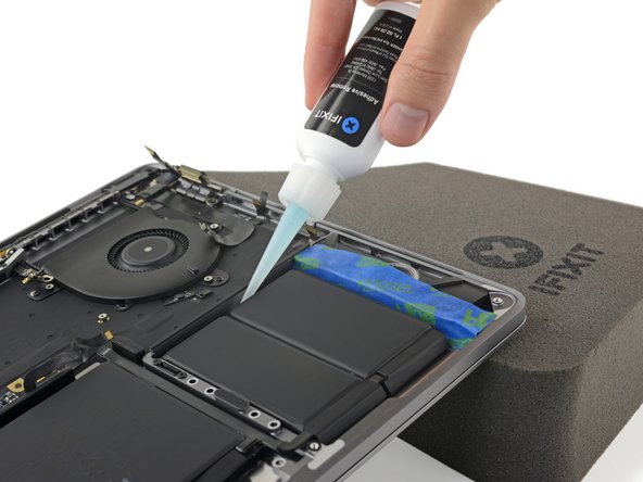 MacBook Pro 13" Touch Bar Late 2016 Battery Replacement, Apply the adhesive remover: step 75, image 3 of 3