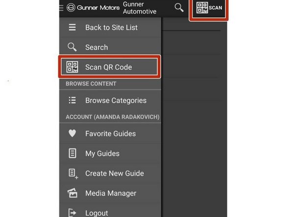 Digital Instruction Introduction, QR codes from the APP: step 4, image 1 of 1