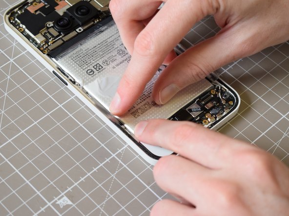 Nothing Phone (2a) Battery Replacement, Restick the battery stickers: crwdns2935265:021crwdnd2935265:03crwdnd2935265:03crwdne2935265:0