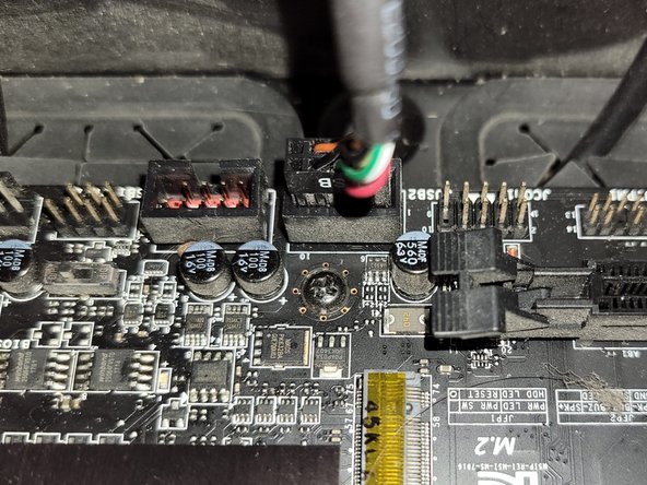 Connecting Cables to the Motherboard, USB Connector: crwdns2935265:09crwdnd2935265:02crwdnd2935265:02crwdne2935265:0